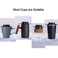 thumbnail image 4 of TOP-MAX Stainless Steel Coffee Filters Portable Coffee Maker Pour Over Coffee Maker Black, 4 of 8