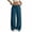 Blue, variant on Athletic Pants for Women Loose Fitted Drawstring Elastic Waist Breathable Summer Casual Workout Full Length Pants