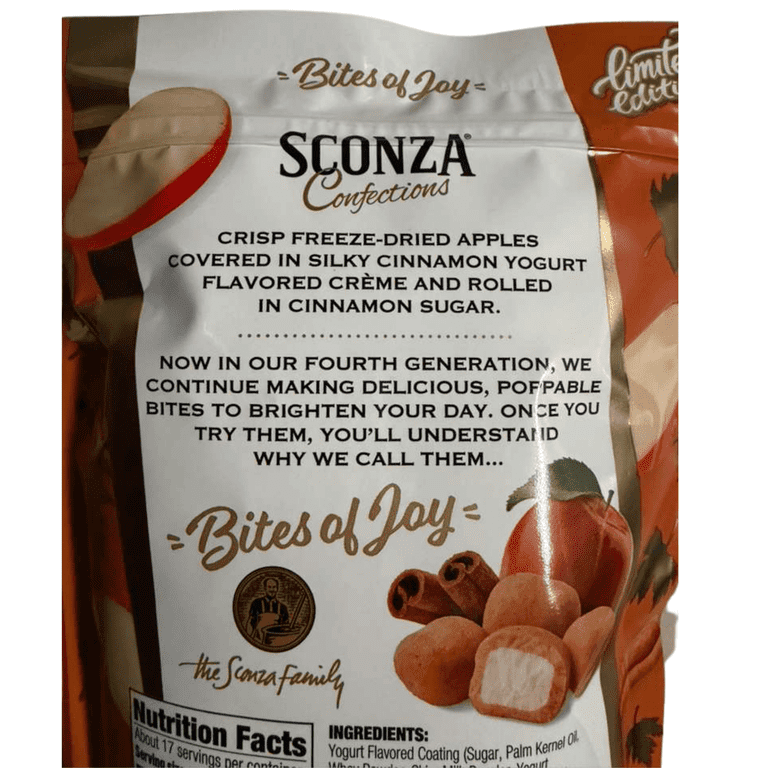 Sconza Confections, Freeze-Dried Yogurt Bites, 36 oz, Cinnamon