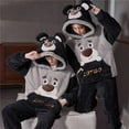 thumbnail image 1 of Conjunto de pijamas Unisex para parejas, ropa de dormir gruesa, traje de dinosaurio, ropa de casa suave y cálida, Sudadera con capucha, invierno, 5XL, 1 of 4