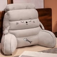 thumbnail image 3 of Bed Backrest Pillow For Reading And Support In Bed With Armrests Lumbar For Sofa Chair Floor And Dorm Use Polyester Fill And Cozy Support, 3 of 5