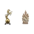 thumbnail image 1 of Estatua de caballo moderna, escultura clásica cristiana católica, figura decorativa de resina para mesa de centro, estantería, sala de estar y oficina, 1 of 8