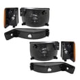 thumbnail image 2 of Headlights w/Front Park Signal Lamps & Side Markers Compatible with 1993-1996 Grand Cherokee, 2 of 9