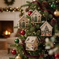 thumbnail image 7 of DIY Christmas Wooden House Diamond Art Kit,Christmas Tree Rhinestone Pearl Painting Craft Set,Assembled Wooden House Ornament Supplies for Adults,Holiday Decor & Handmade Christmas Gift, 7 of 7