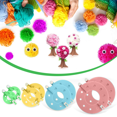 thumbnail image 2 of 8pcs Pom Pom Knitter - Blue+Yellow+Green+Pink, 2 of 7
