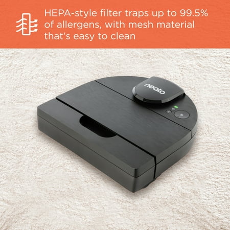 Neato Robotics - D9 Intelligent Wi-Fi Connected Robot Vacuum - Black