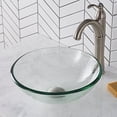 thumbnail image 3 of Kraus GV-101-14 14 in. Glass Vessel Sink, Clear, 3 of 6