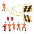 thumbnail image 2 of Figuras de bomberos en miniatura perfke 1:50 Diorama personaje tren, 2 of 9