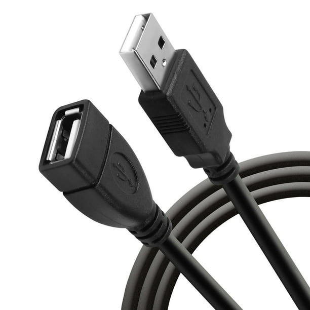 Insten 25' ft 2.0 A to A Extension Cable Male to Female - Black Walmart.com