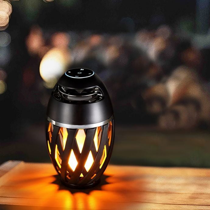 Margaritaville Tiki Torch - Waterproof Bluetooth Speaker, Portable Party Speaker with Flickering LED Lights, Perfect for Travel, Parties, Yards, and P : Margaritaville Tiki Torch - Waterproof Bluetooth