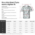 thumbnail image 6 of Lsque Modern Industry pattern Hawaiian Shirt for Men, Unisex Summer Beach Casual Short Sleeve Button Down Shirts-X-Large, 6 of 9