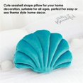 thumbnail image 4 of ORUYROP Seashell Decorative Pillow Velvet Seashell Throw Pillow, Sea Shell Shaped Throw Pillow Decorative Pillows for Bed Couch Home Office Decor (Green, Small), 4 of 5