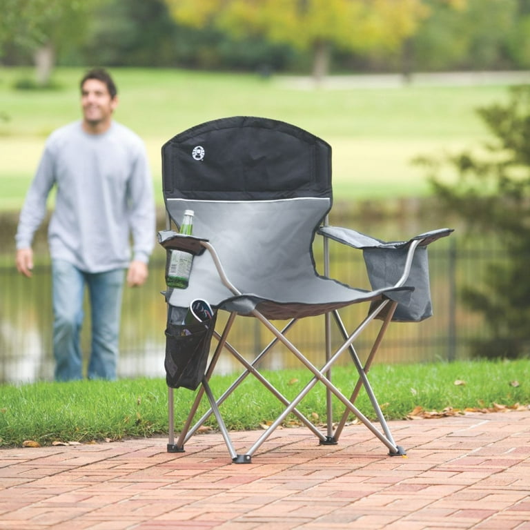 Coleman Oversized Quad Chair with Cooler and Cup Holder