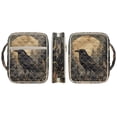 thumbnail image 6 of FOR U DESIGNS Raven Tree Moon Print Bible Cover for Women Men Bible Case Large Capacity Church Bag Bible Protective Tote Bag Bible Organizer Case with Zipper Pocket, 6 of 7