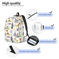 thumbnail image 3 of Disketp New York Mochila de Lona Estampada, Mochila Escolar de Viaje Ligera para Estudiantes y Portátil-Medium, 3 of 5