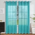 thumbnail image 4 of Leodye 1PCS Semi Transparent Curtain Silver Embossed Pattern Light Filtering Drape for Bedroom Living Room and Study -39.37×98.43in, 4 of 6