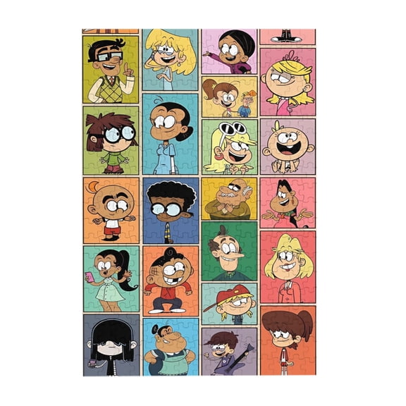 The Loud House 300 Piece Puzzles,Wooden Jigsaw Puzzle,Home Decor Birthday Party Gift,Fun And Challenging Family Games