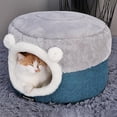 thumbnail image 4 of Cama para mascotas 2 en un con rosquilla, concha para perro, gato, forma forma forma , cálida, para abrazar, perrera, sofá suave para , cojín - Los 40x40x31cm Colco Casa de la cama del gato, 4 of 8
