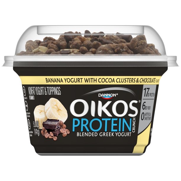 Oikos Protein Crunch Nonfat Banana Greek Yogurt, 5 Oz