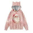 thumbnail image 5 of Wensltd Christmas Hoodies for Women Loose Fit Drawstring Printing Long Sleeve Top Winter Outfits, 5 of 5