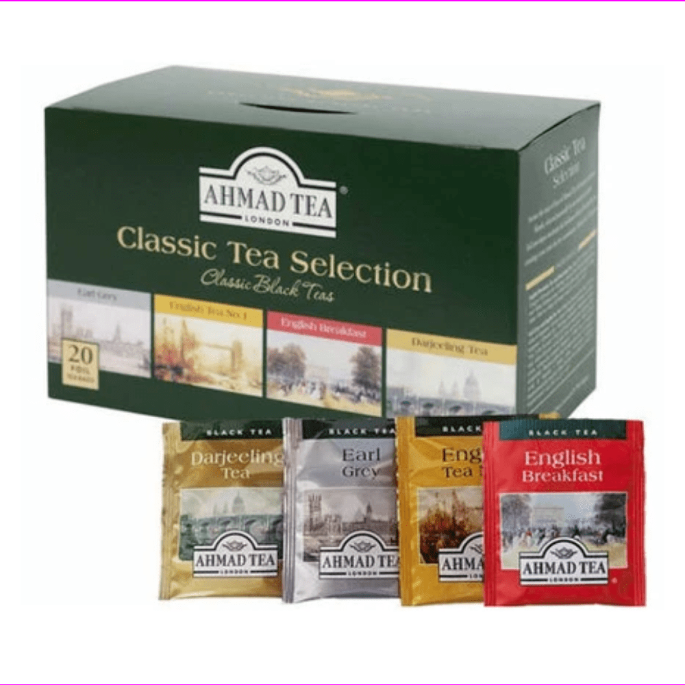 Ahmad ClassicTea Selections 4 Flavors, 20 ct Tea Bags,
