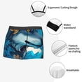 thumbnail image 3 of Yiaed Blue Iceberg Leaf Wolf Print Men's Soft Cotton Boxer Shorts Breathable Boxers Underwear Moisture-Wicking Underwear Stretch Boxer Briefs for Man-XX-Large, 3 of 5