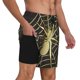 thumbnail image 2 of Fotbe Gold Spider On The Web Traje de Baño para Hombre – Shorts de Natación de Secado Rápido con Forro y Bolsillos-X-Large, 2 of 6