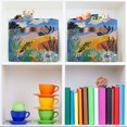 thumbnail image 6 of Yayeee 2 Pack Canvas Storage Basket with Handles for Shelves Fabric Bins Closet Organizer, Colorful Landscape, 6 of 8
