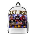 thumbnail image 3 of Jey USO Vintage Collage Merch Backpack Rapper Bags Unisex Fashion Casual Streetwear Shoulders Bag, 3 of 5