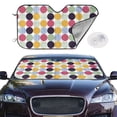 thumbnail image 2 of Kdxio Polka Dot Print Windshield Sun Shade,UV Rays and Sun Heat Protection,Sunshade for Car Windshield,Car Shade Front Windshield - Medium, 2 of 6