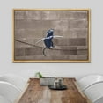 thumbnail image 3 of wall26 Framed Canvas Print Wall Art Banksy Rat Balances on Chain Graffiti &amp; Street Art Pop Culture Illustrations Pop Art Bohemian Multicolor Dark for Living Room, Bedroom, Office - 24"x36&qu, 3 of 5