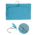thumbnail image 4 of Unique Bargains 1 Pc Foldable Hanging Solid Makeup Bag Canvas Sky Blue, 4 of 5