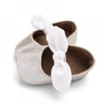 thumbnail image 3 of AJZIOJIRO Newborn Baby Girl PU Leather Shoes Baby Moccasins Bow Shoes Infant Soft Soled Non-slip Footwear Crib Princess Dresses Shoes, 3 of 5
