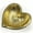 Gold, variant on Nickel Decorative Aluminum Metal Heart Bowl Set Home Decor 8 in x 8 in x 2.5 in, by 90210 Kitchen and Bath
