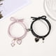 thumbnail image 2 of Cartoon Magnetic Couple Bracelets with Cat Love Heart Pendant Cute Mutually Attractive Friendship Rope Gifts for Friend New, 2 of 5