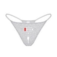 thumbnail image 2 of Sexy G-String Thongs for Women Cotton Panties T-back Tangas Charging Pattern Sticker Low Rise Underwear, 2 of 5