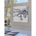 thumbnail image 4 of Marmont Hill "Blue Octopus" Painting Print on White Wood, 4 of 5
