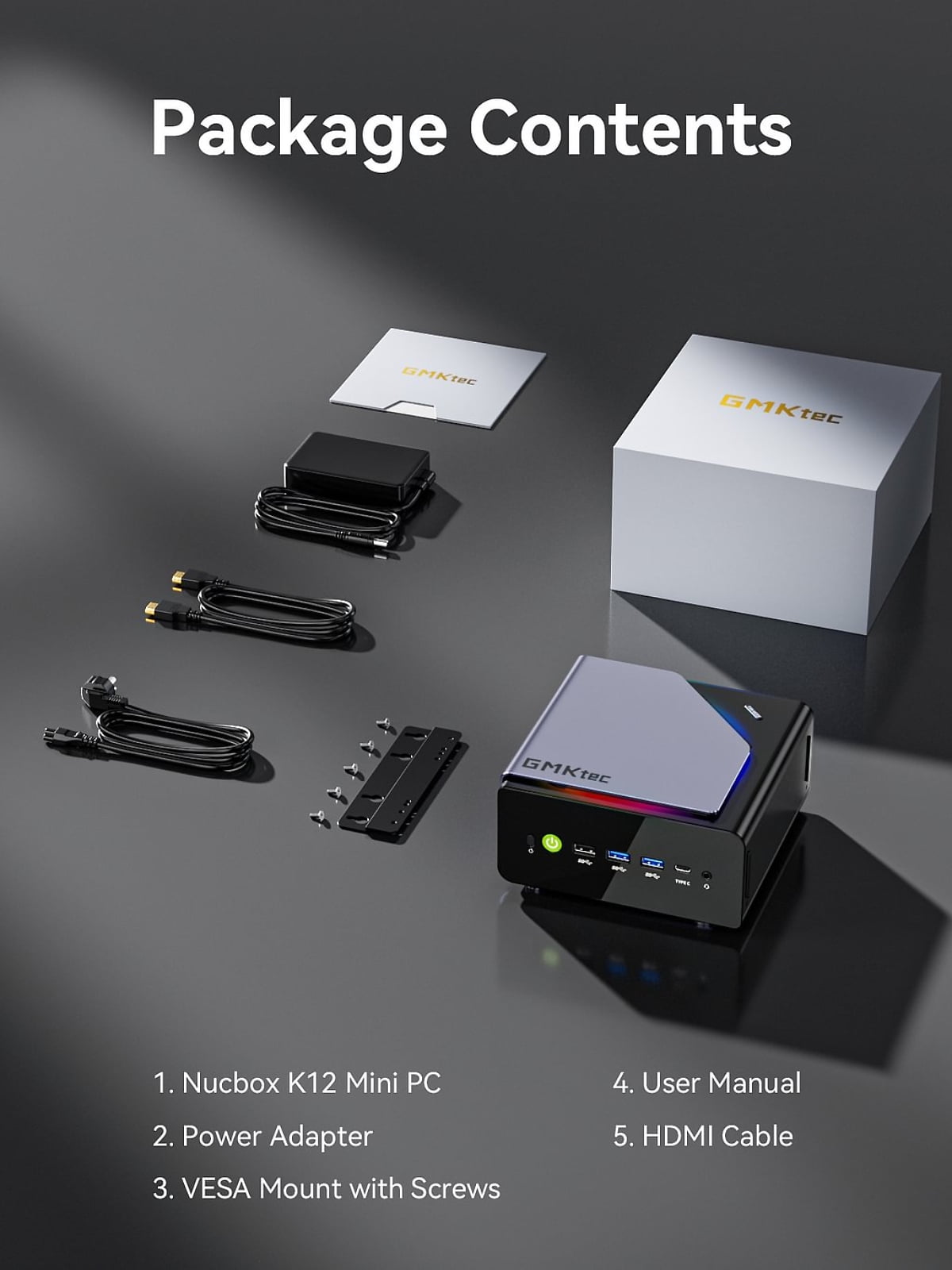 GMKtec Mini Gaming PC，32GB RAM 1TB SSD，AMD Ryzen 7 H 255