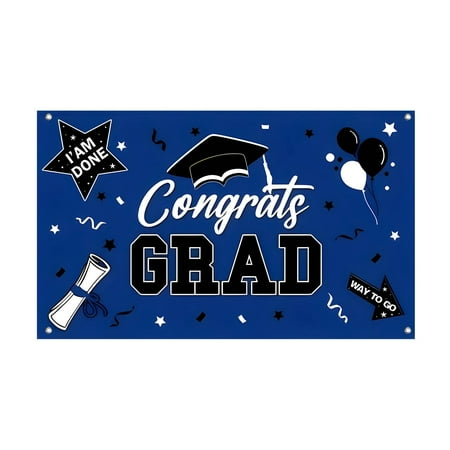 

480*210cm Graduation Outdoor Garage Door Banner Large Graduation Decoration Printing Flag Flag Garland Easter Banners for outside Door Table Runners 36 Inches Long Banners Front Porch Christmas