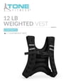 thumbnail image 2 of Chaleco pesado Tone Fitness negro de 5,4 kg, 2 of 7