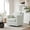 Linen-Pinstripe Light Blue, variant on UIXE Swivel Accent Chair for Living Room, Modern Upholstered Barrel Arm Chair, Comfy Club Reading Chairs for Adults, Chenille Navy