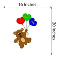 thumbnail image 4 of Teddy Bear Balloons I Love You Mother Mom Mommy Yaya Nana Girls Love Beautiful Crown Prince Unicorns Royalty Sweet Dreams Decorating Holiday Gift Ideas Wall Decal Sticker - Size: 16 In X 20 In, 4 of 5