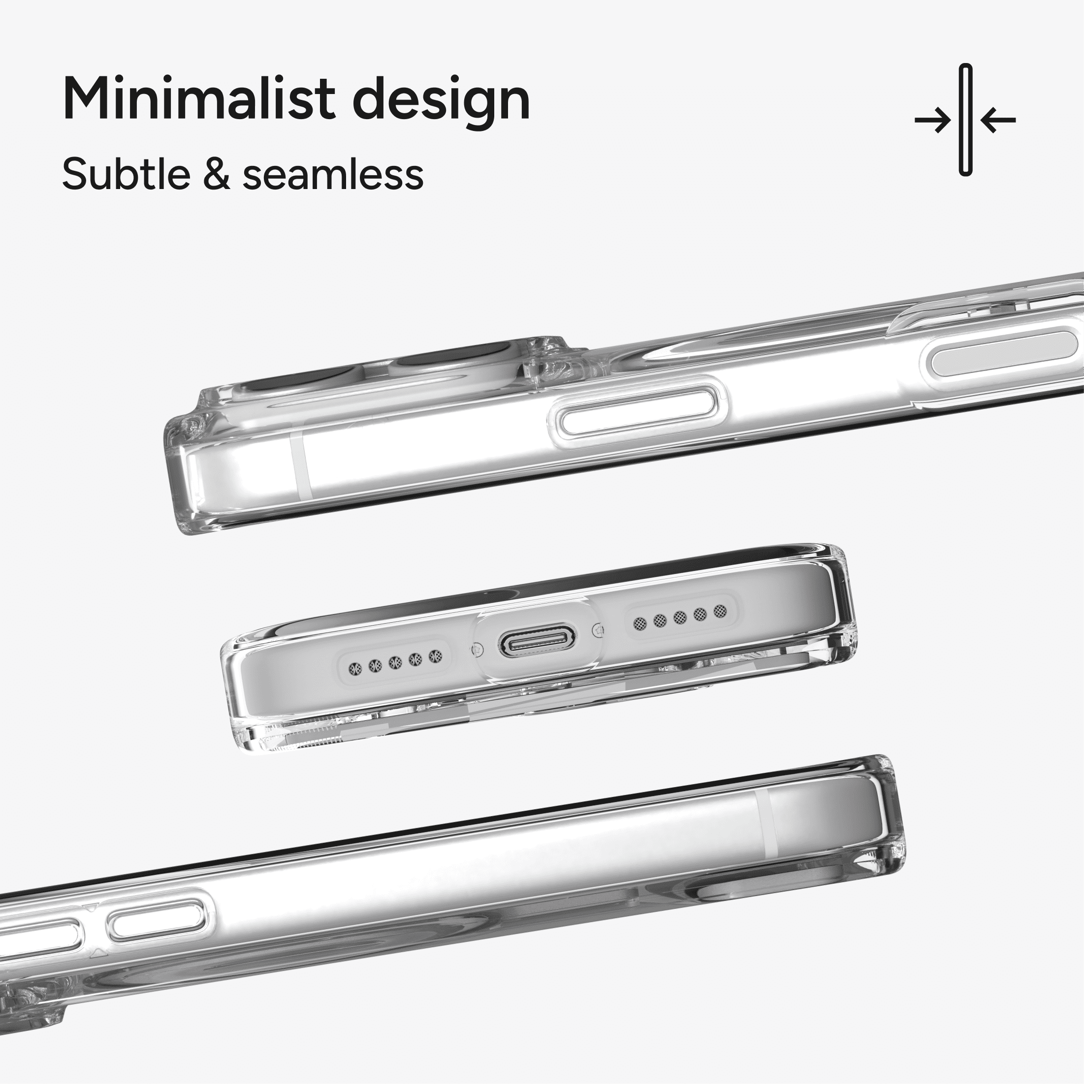 ZAGG Clear Snap with Kickstand - Apple iPhone 18 Pro & 17 Pro Clear Case with MagSafe and Built-In Kickstand