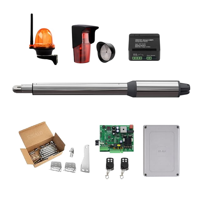 (660lb) Single Swing Automatic Gate Opener Kit Suitable For Opening Gates /Gate Motor Solar Powered Optional For Home Security/Farm/Garage/Business ,Ultra-Quiet Operation