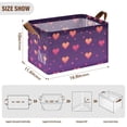 thumbnail image 7 of Yayeee Foldable Storage Basket for Shelves with Handles Waterproof Cloth Bins, Love in The Clouds, 7 of 7