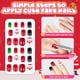thumbnail image 3 of Uñas artificiales postizas AGGKKY para niños Press on Nails, 144 unidades, 3 of 7