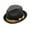 Bow Tie Black, variant on Peter Grimm Deppo Fedora Hat Tan