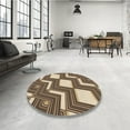 thumbnail image 4 of Ahgly Company Machine Washable Indoor Rectangle Transitional Brown Sugar Brown Area Rugs, 8' x 12', 4 of 7