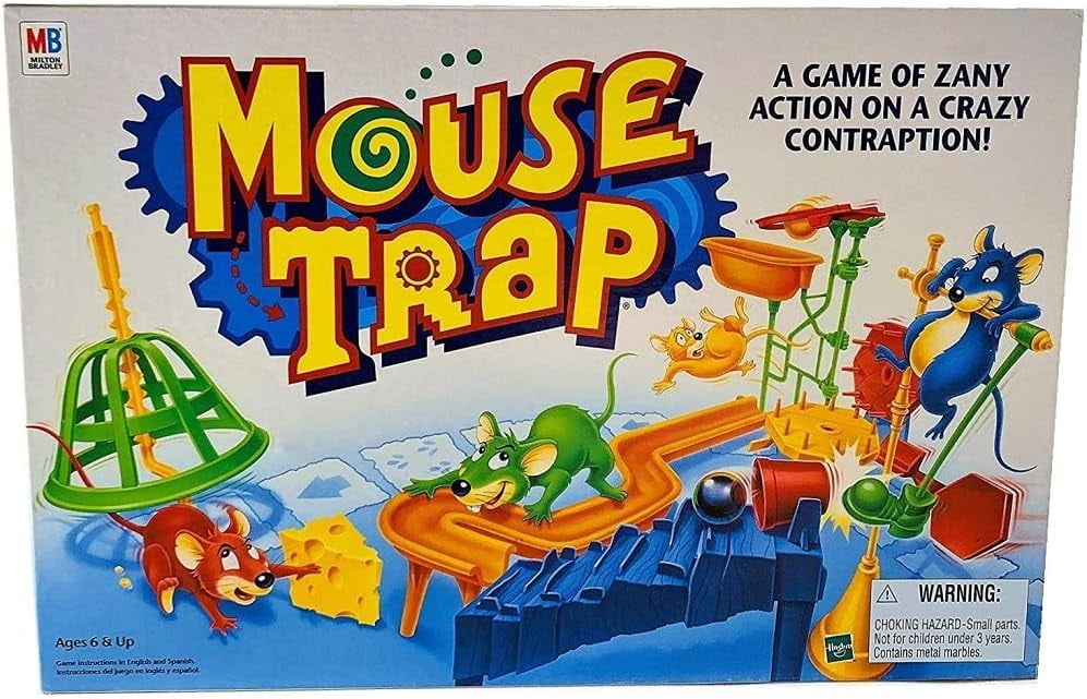 Pre-Owned mouse trap board game 1999 edition by milton bradley