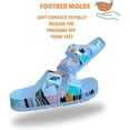 thumbnail image 3 of Magiko Women's Sandals, Slip-Resistant Slide Flat Heel, Platform, Open Toe, White, Size 10, 3 of 7